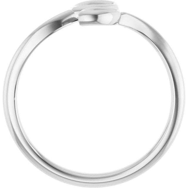 14K White Double Marquise Shape Ring