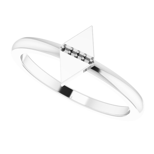 .01 CTW Natural Diamond Geometric Ring view 5