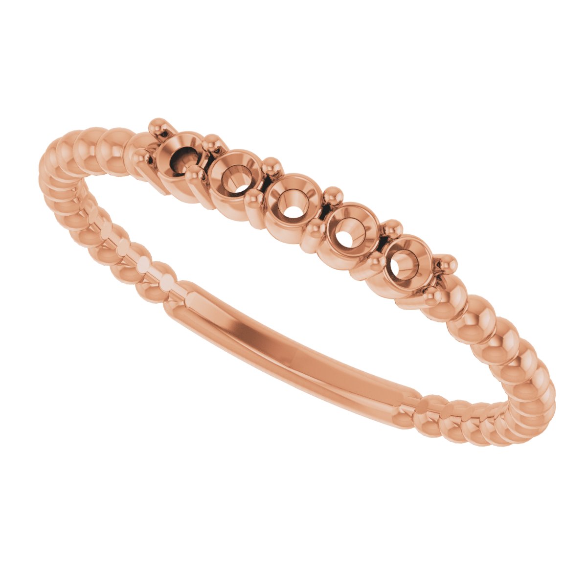 14K Rose 1/6 CTW Lab-Grown Diamond Stackable Ring