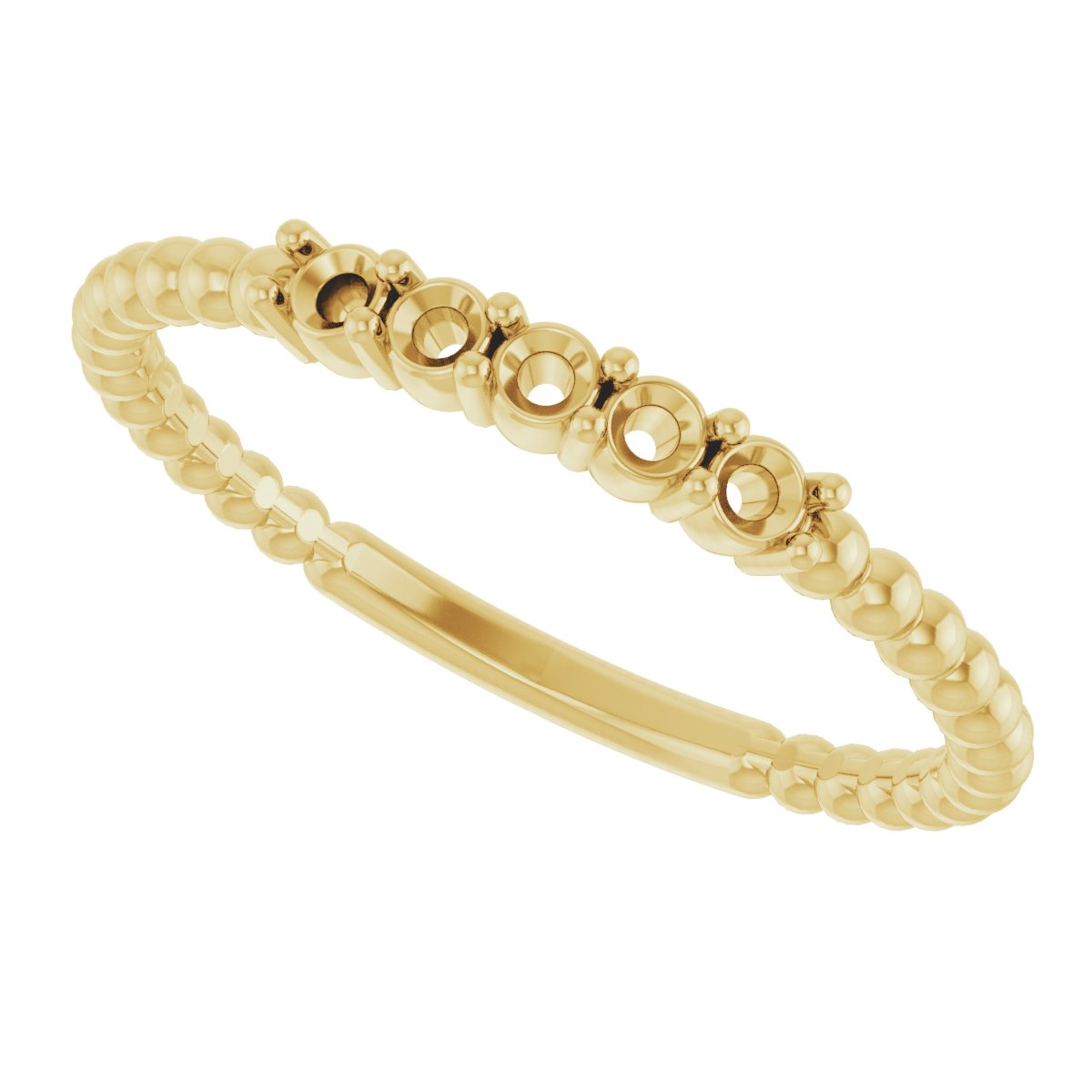 14K Yellow 1/6 CTW Lab-Grown Diamond Stackable Ring