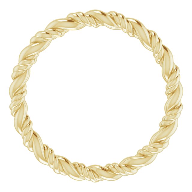 14K Yellow Rope Band Size 5