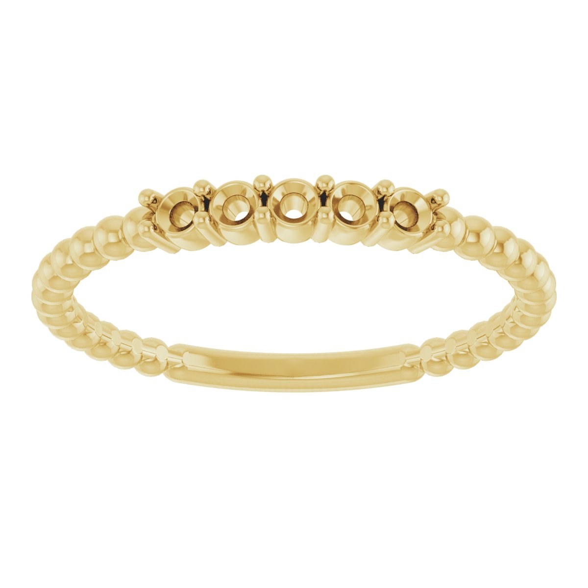 14K Yellow 1/6 CTW Natural Diamond Stackable Ring