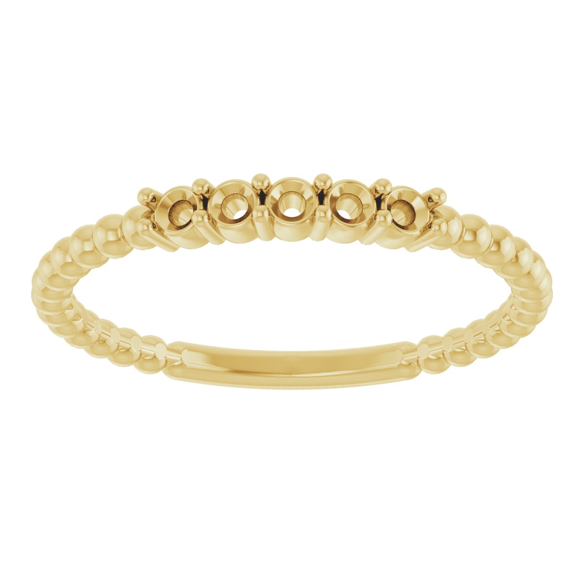 14K Yellow 1/6 CTW Lab-Grown Diamond Stackable Ring