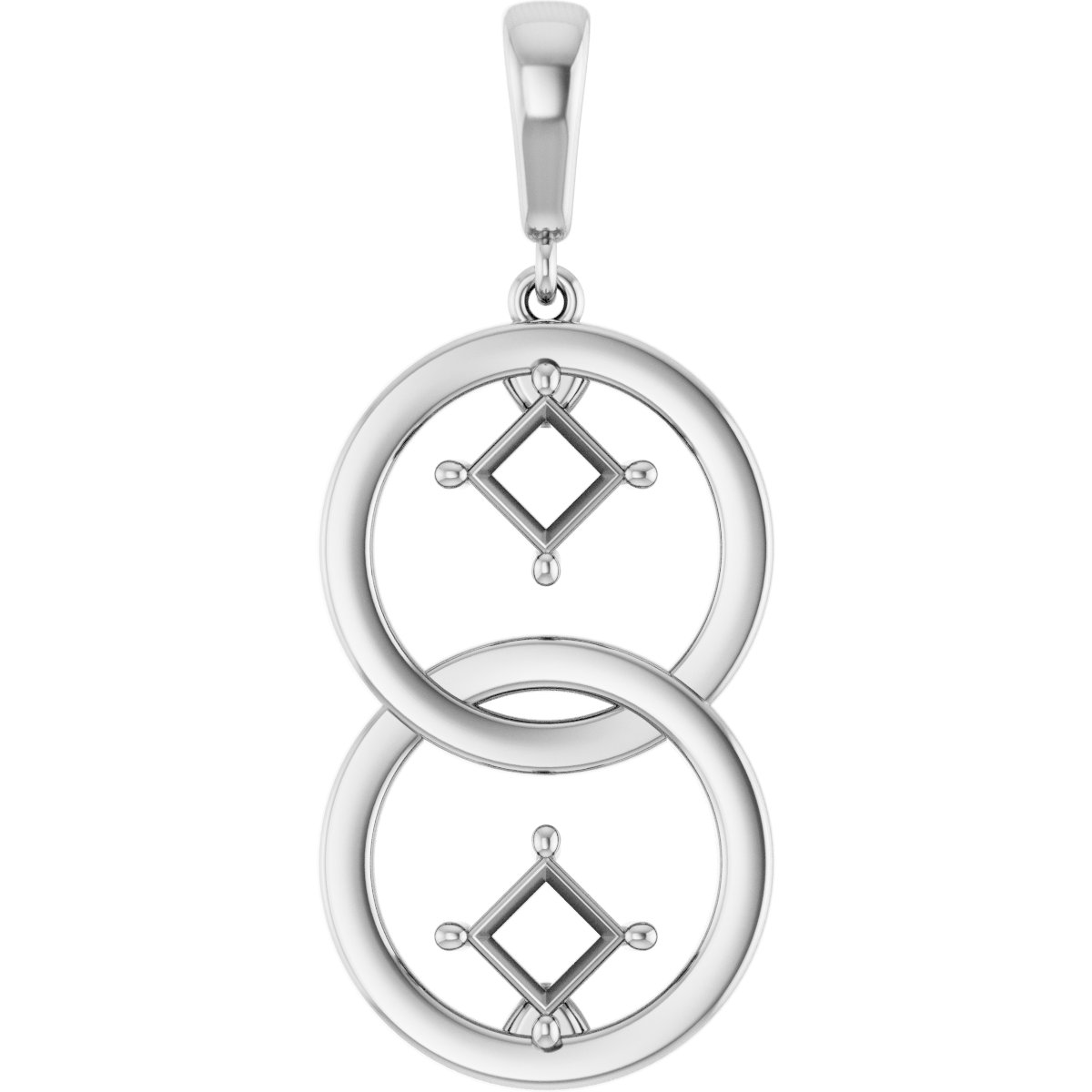 Two-Stone Circle Pendant