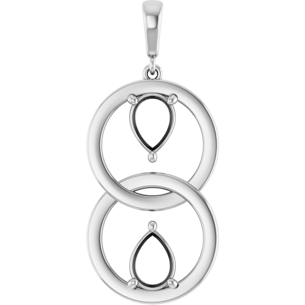 Two-Stone Circle Pendant