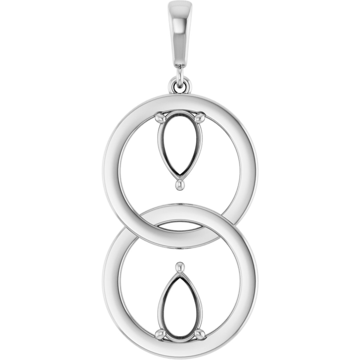 Two-Stone Circle Pendant
