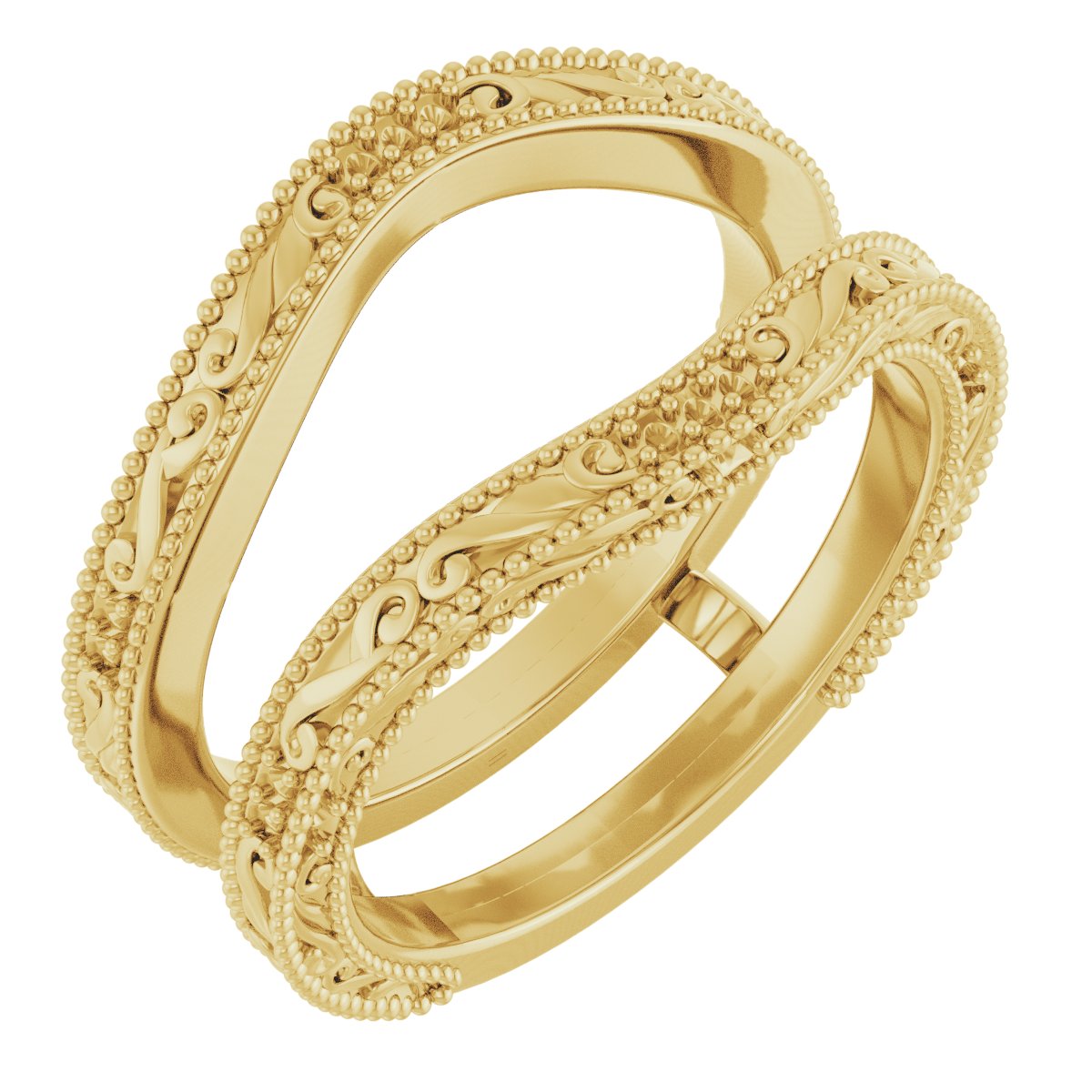 14K Yellow .05 CTW Diamond Ring Guard Ref 12757120