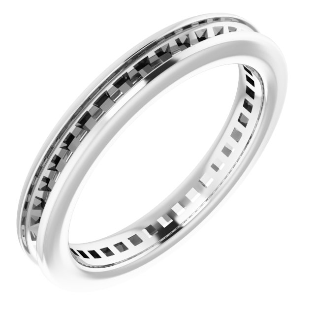 Platinum 1.5x1.5 mm Square 1 CTW Diamond Eternity Band Ref 12909437