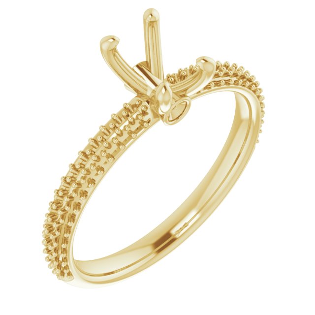 Pavé-Style Accented Engagement Ring