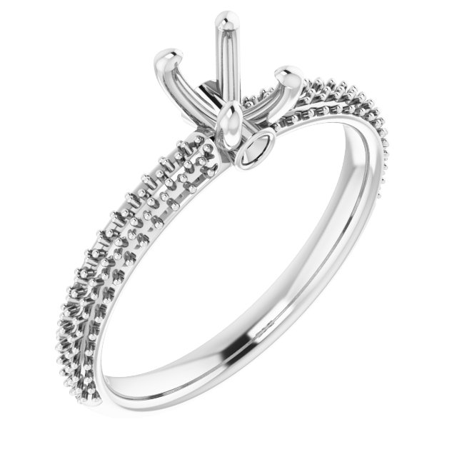 Pavé-Style Accented Engagement Ring