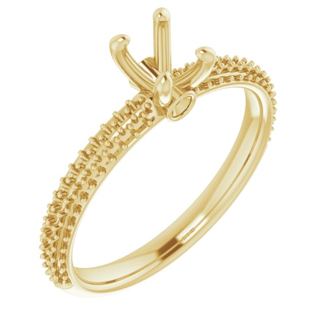 Pavé-Style Accented Engagement Ring