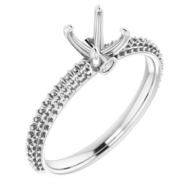 Pavé-Style Accented Engagement Ring