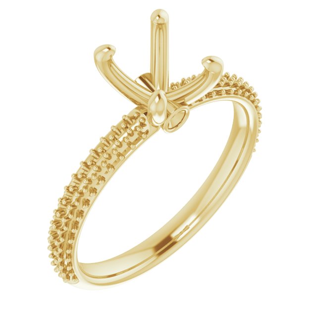Pavé-Style Accented Engagement Ring
