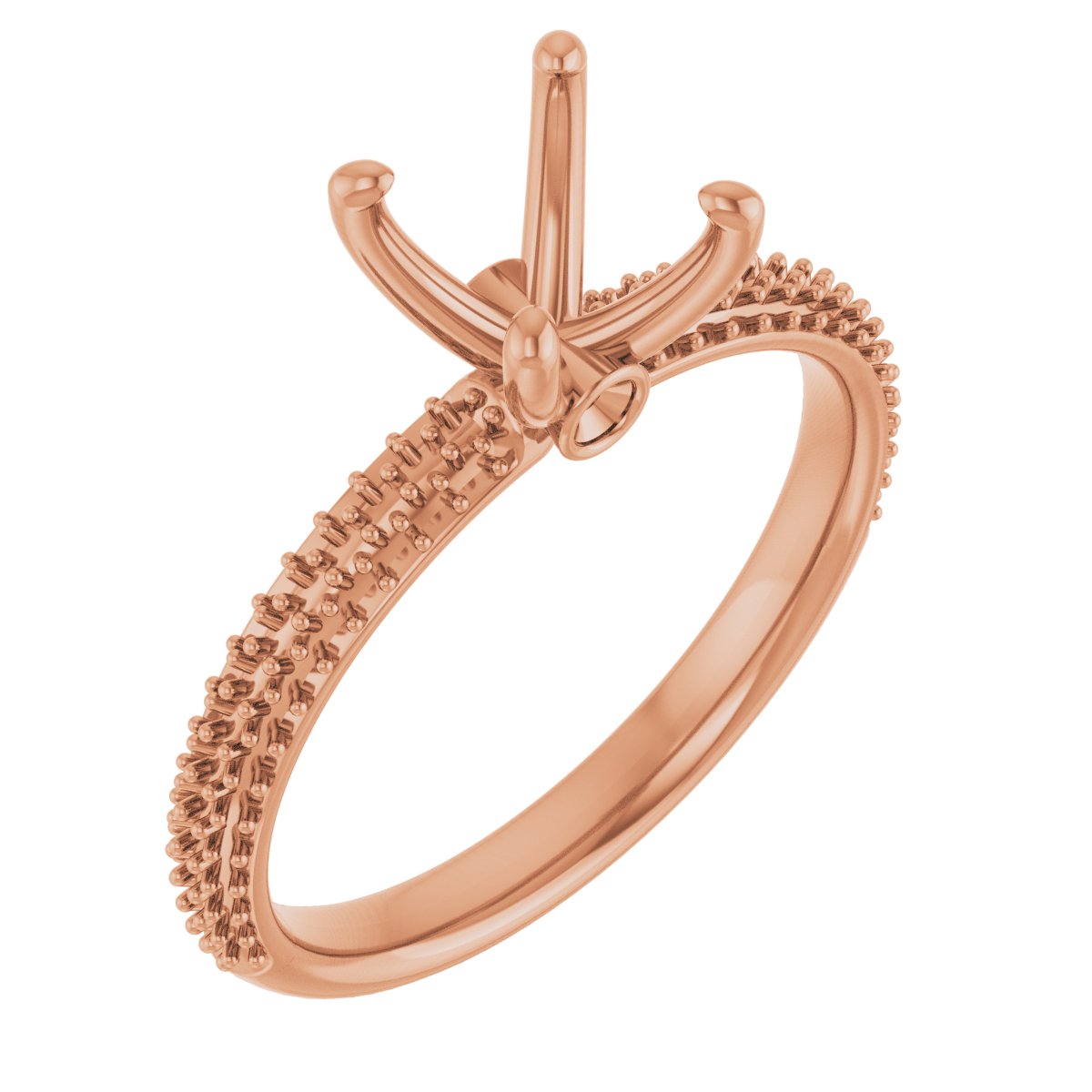Pavé-Style Accented Engagement Ring