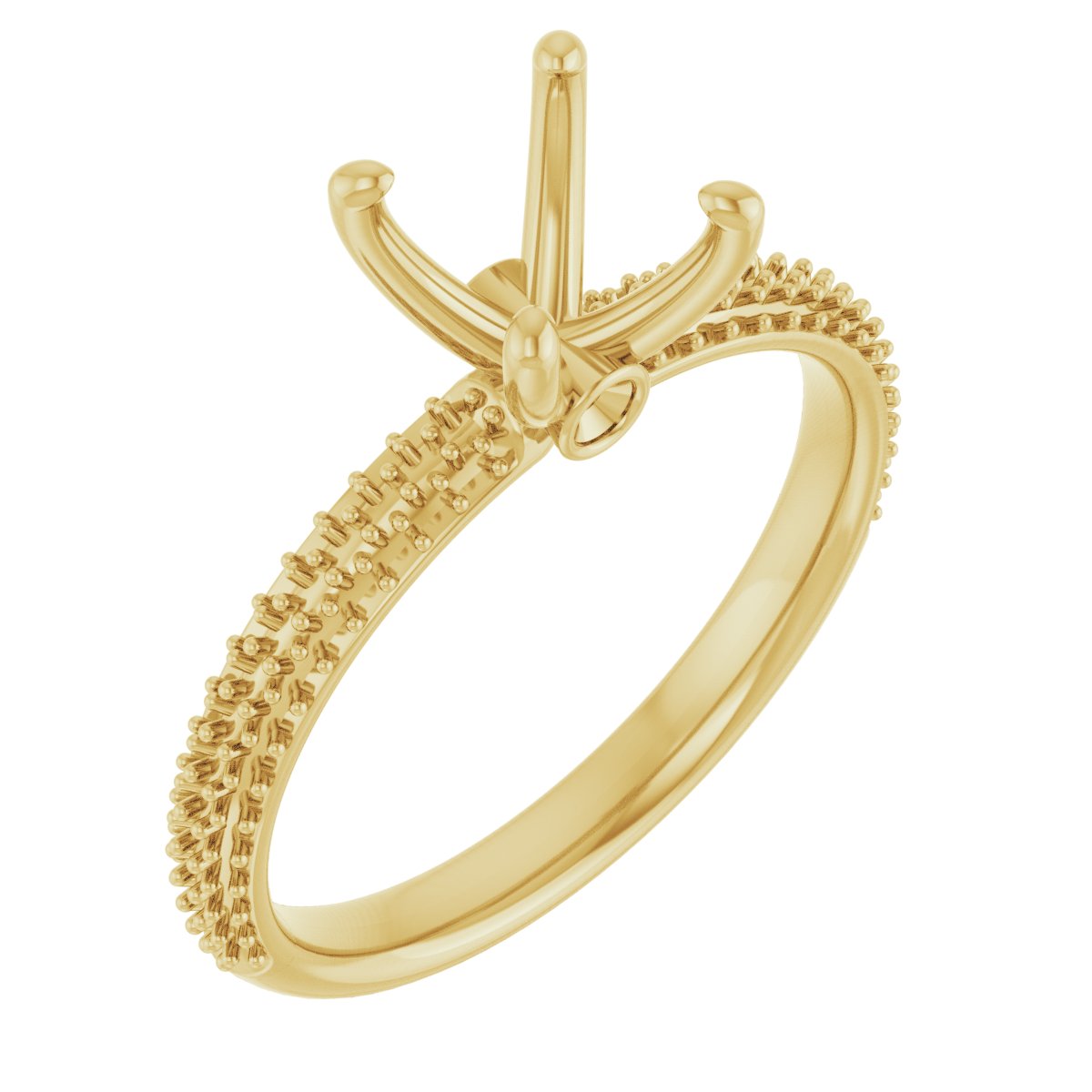 Pavé-Style Accented Engagement Ring