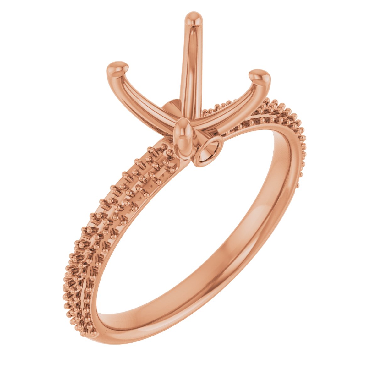 Pavé-Style Accented Engagement Ring