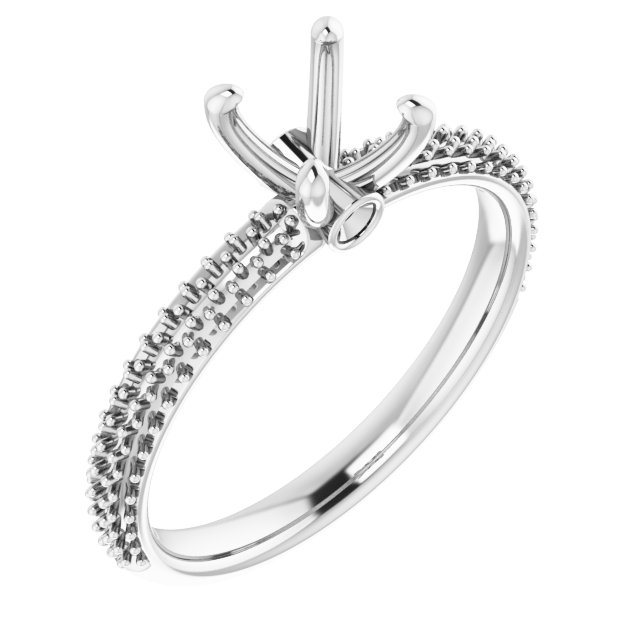 Pavé-Style Accented Engagement Ring