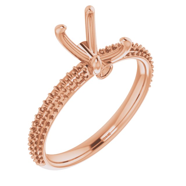 Pavé-Style Accented Engagement Ring