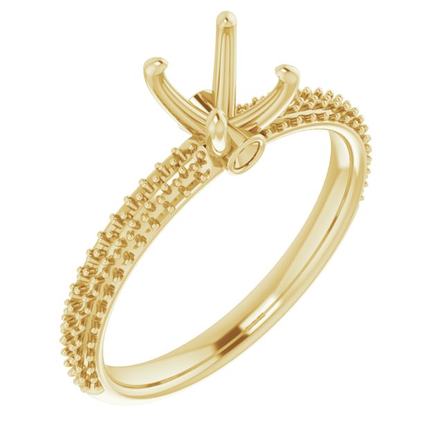 Pavé-Style Accented Engagement Ring