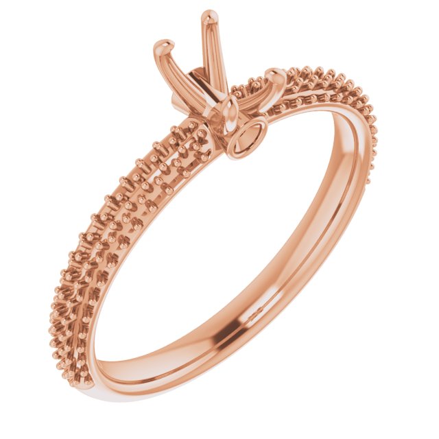 Pavé-Style Accented Engagement Ring