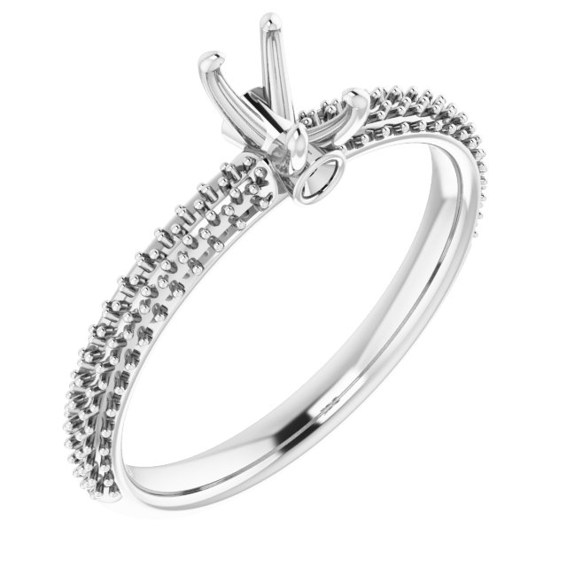 Pavé-Style Accented Engagement Ring