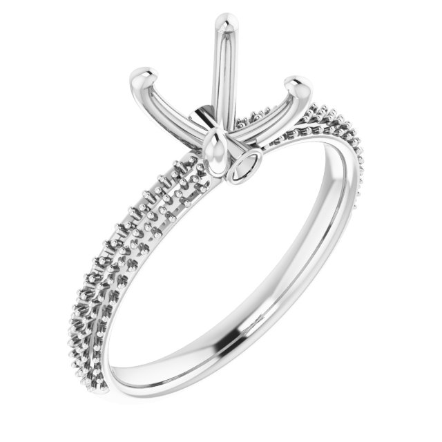 Pavé-Style Accented Engagement Ring