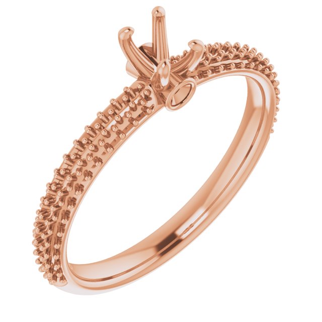 Pavé-Style Accented Engagement Ring