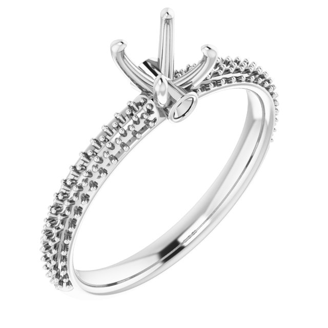 Pavé-Style Accented Engagement Ring