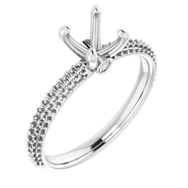 Pavé-Style Accented Engagement Ring