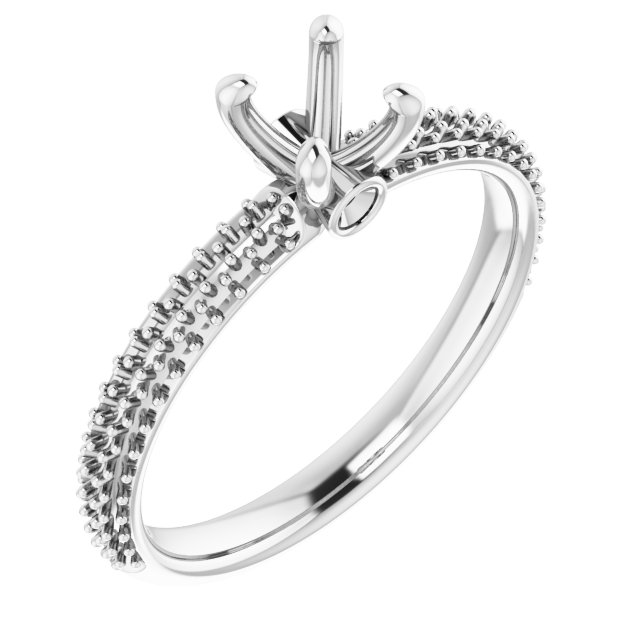Pavé-Style Accented Engagement Ring