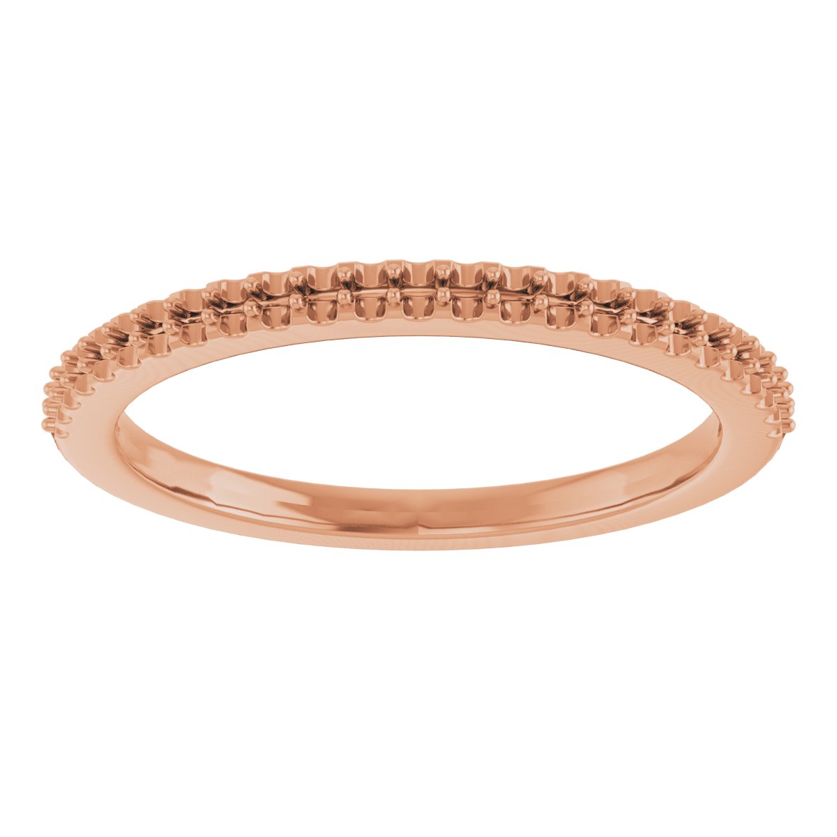 14K Rose 1/8 CTW Diamond Anniversary Band