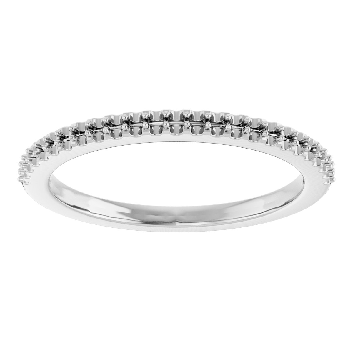 14K White 1/8 CTW Diamond Anniversary Band