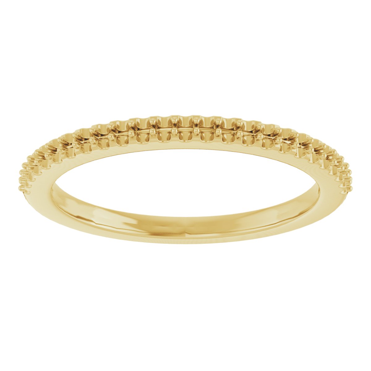 14K Yellow 1/8 CTW Diamond Anniversary Band