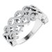 14K White 3/8 CTW Natural Diamond Inifinity-Inspired Ring
