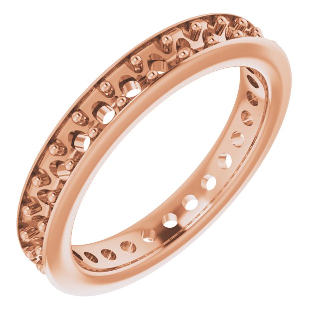 14K Rose .90 CTW Diamond Eternity Band Ref 13081435