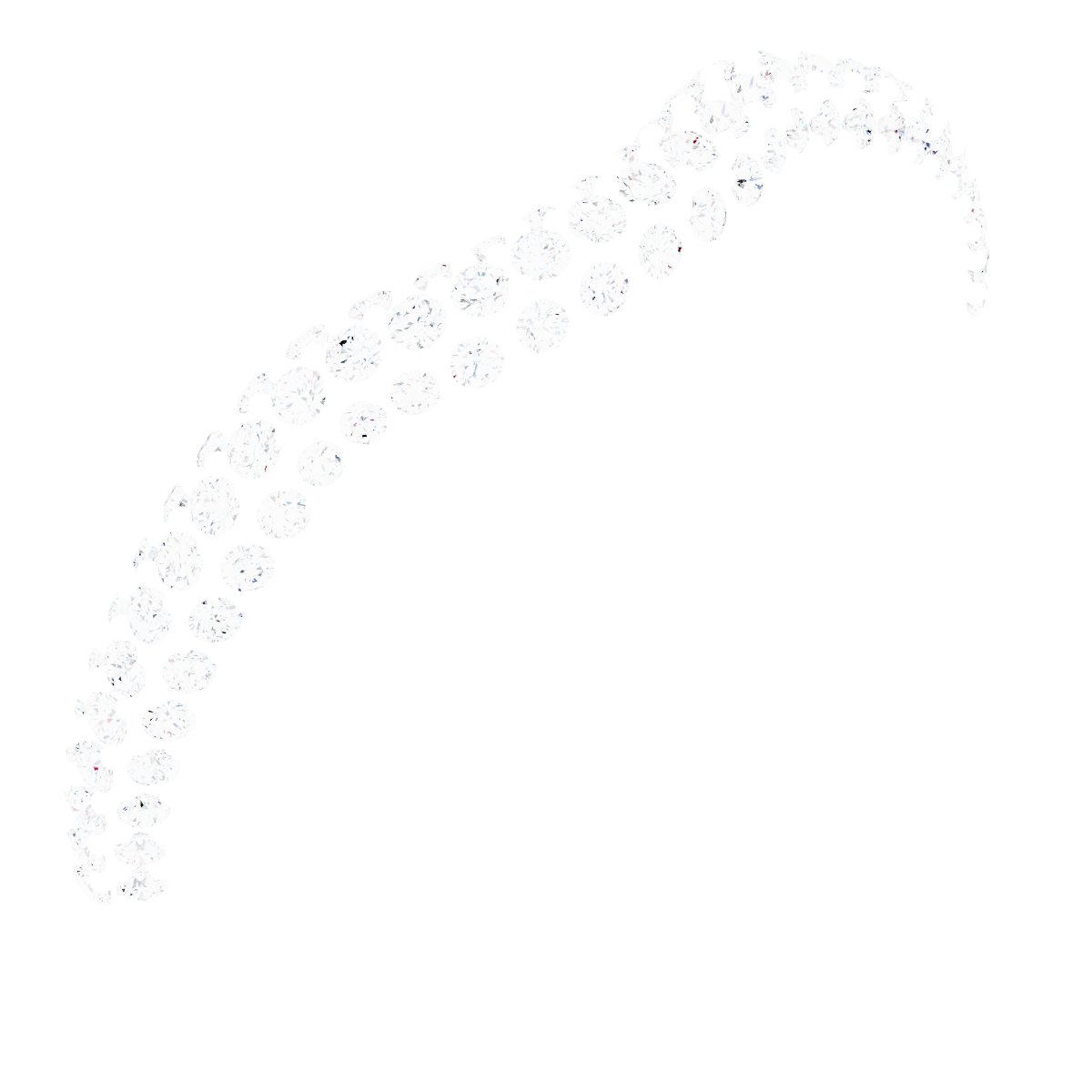 Pavé-Style Contour Band