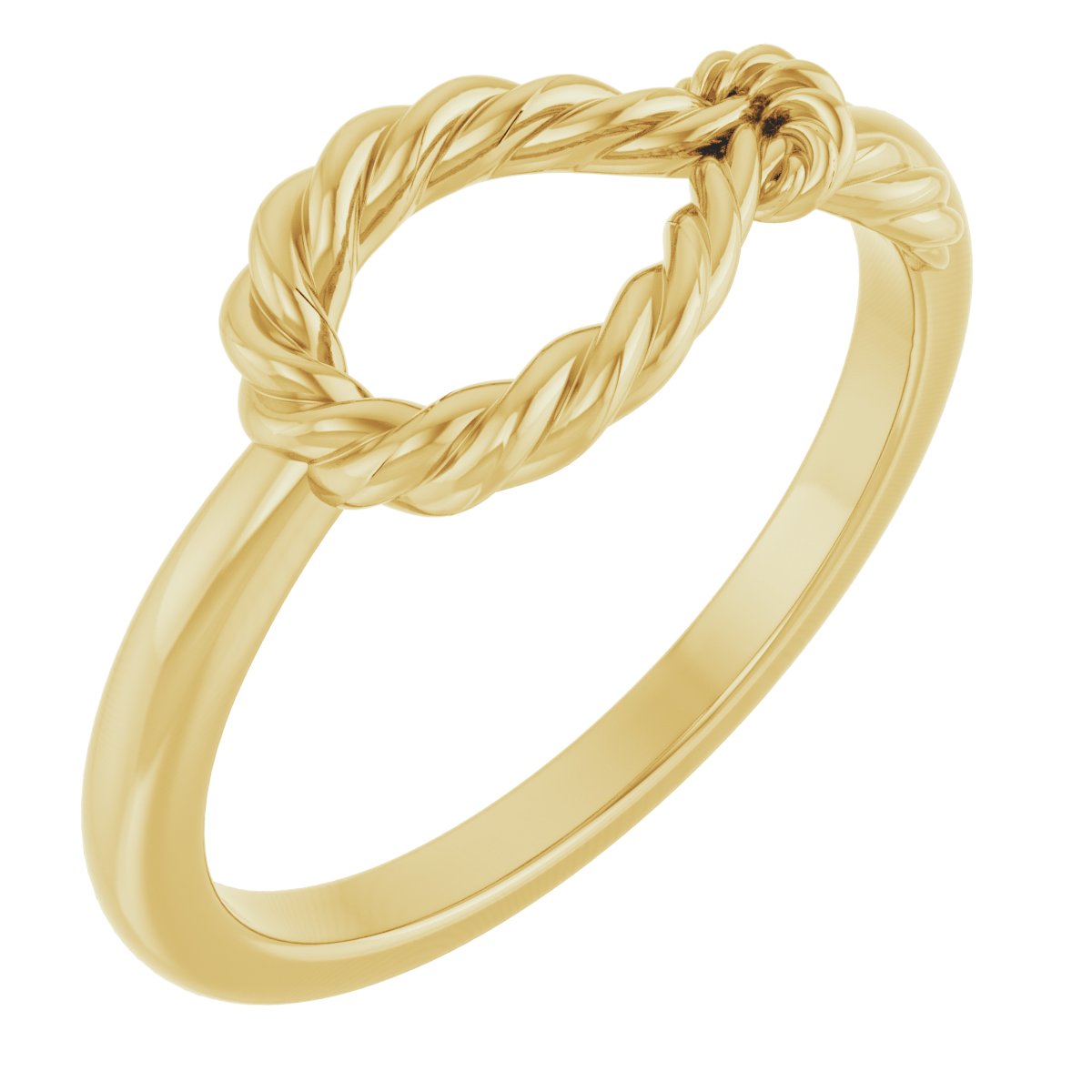 14K Yellow Rope Knot Ring