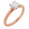 14K Rose .75 CT Lab Grown Diamond Solitaire Engagement Ring Ref 14816887