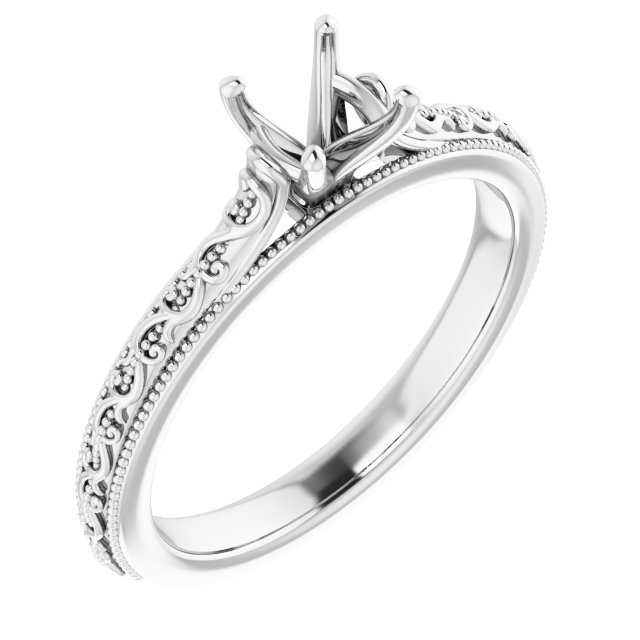 Solitaire Sculptural Engagement Ring