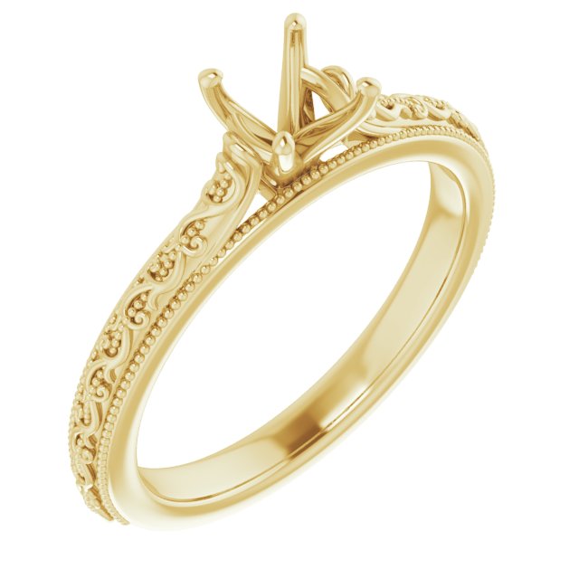 Solitaire Sculptural Engagement Ring