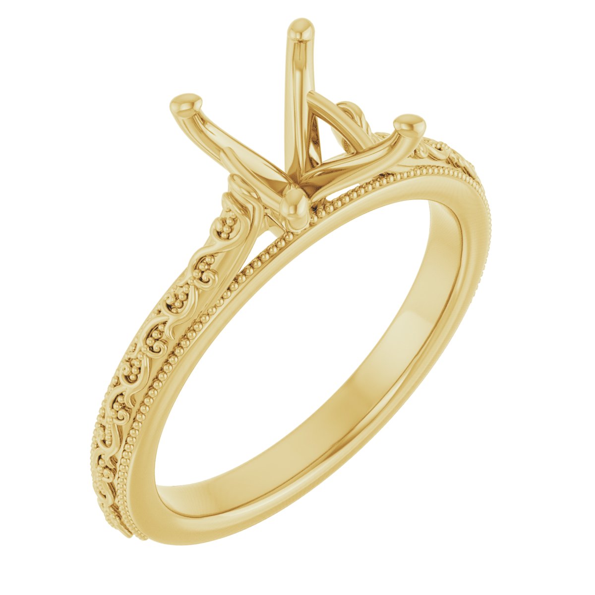 Solitaire Sculptural Engagement Ring