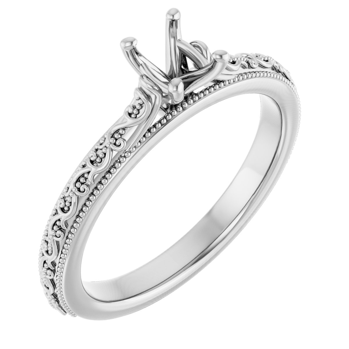 Solitaire Sculptural Engagement Ring