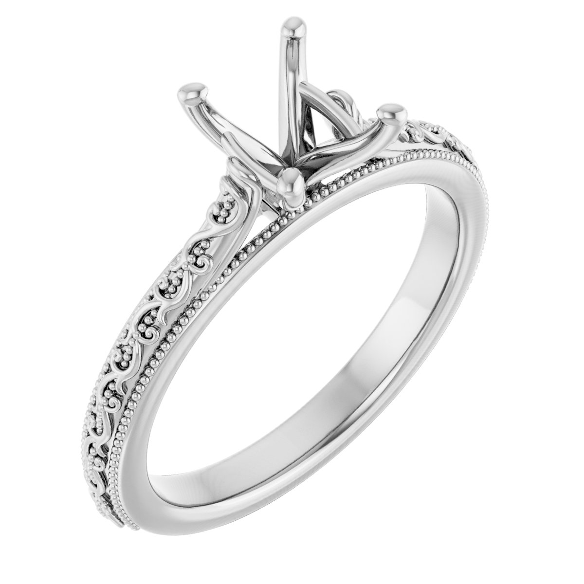 Solitaire Sculptural Engagement Ring