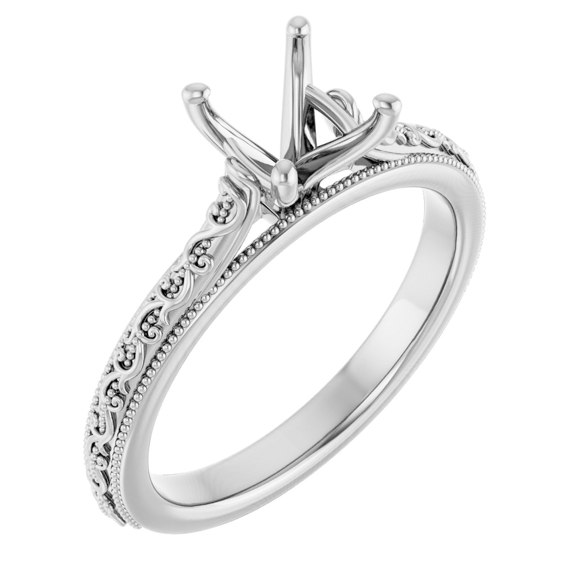 Solitaire Sculptural Engagement Ring