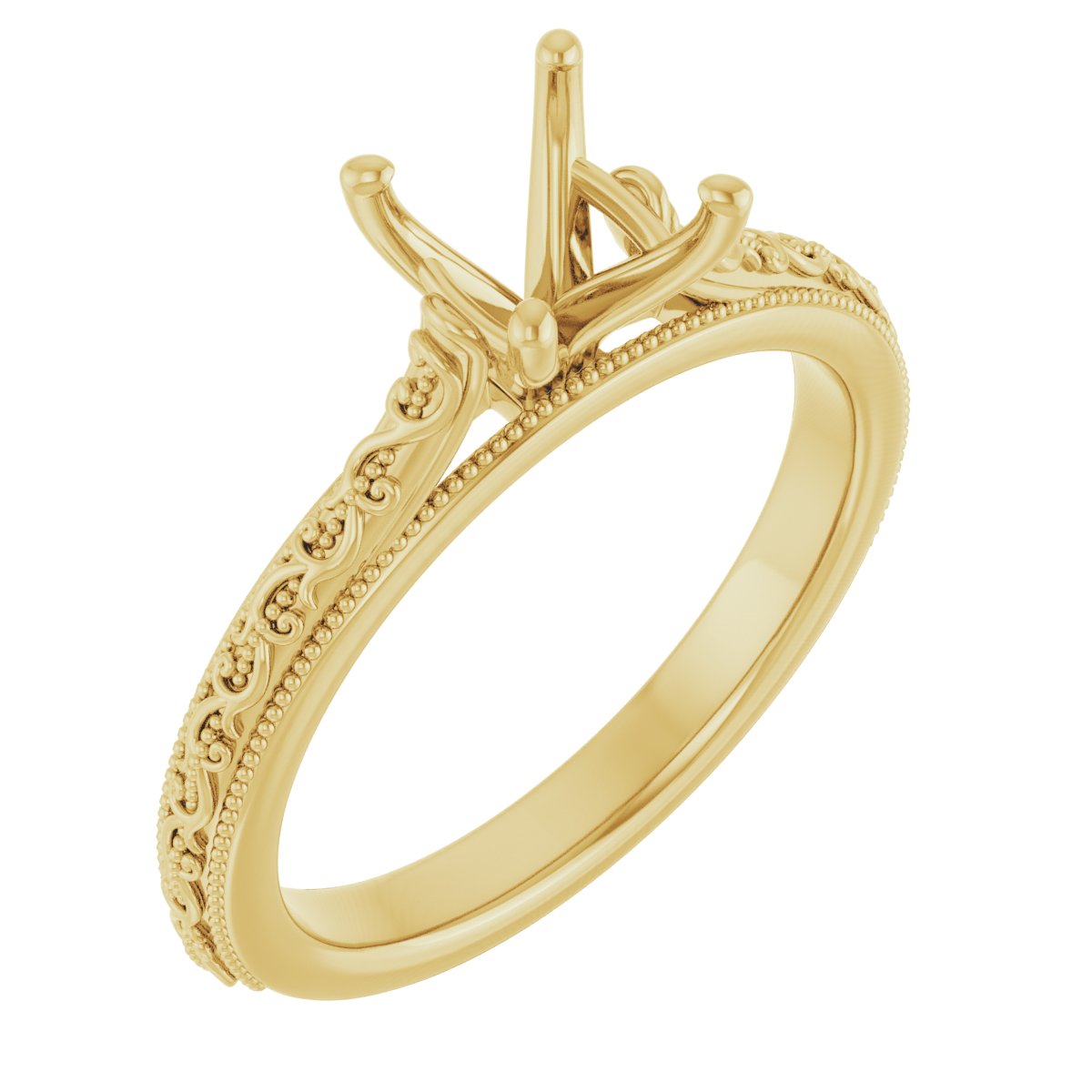 Solitaire Sculptural Engagement Ring