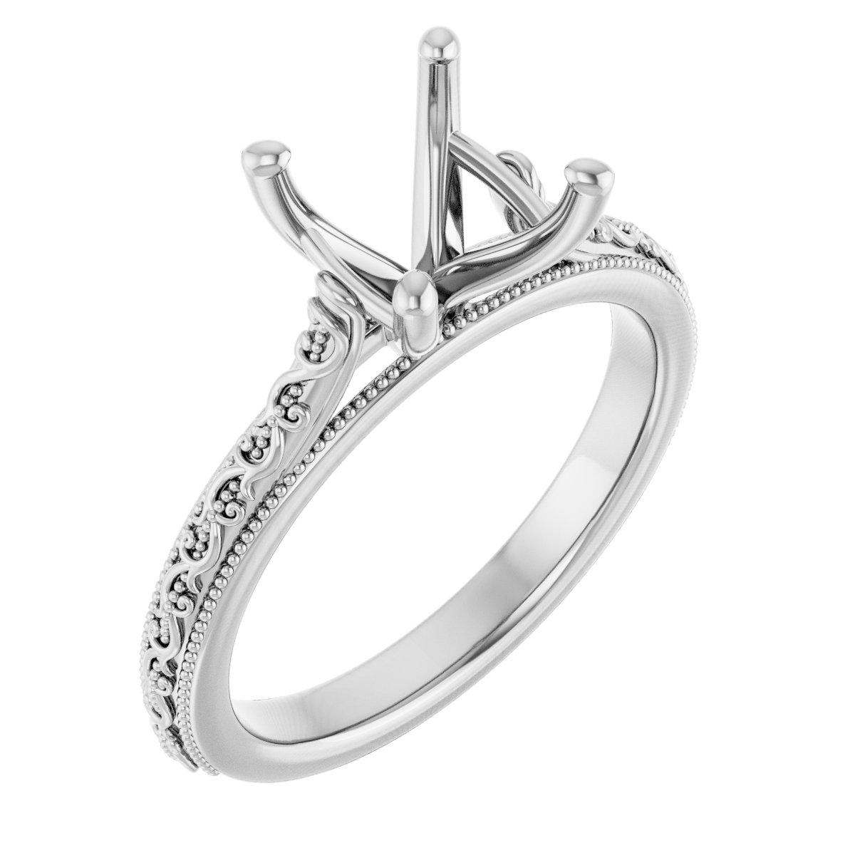 Solitaire Sculptural Engagement Ring