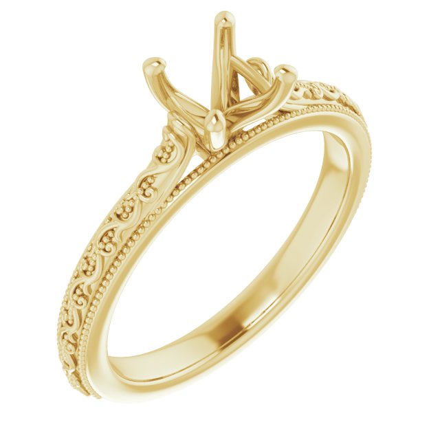 Solitaire Sculptural Engagement Ring