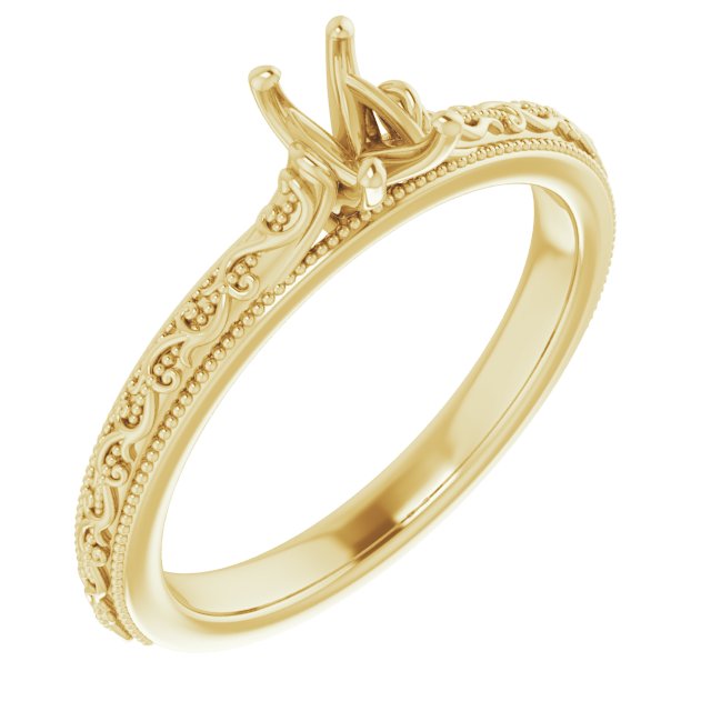 Solitaire Sculptural Engagement Ring
