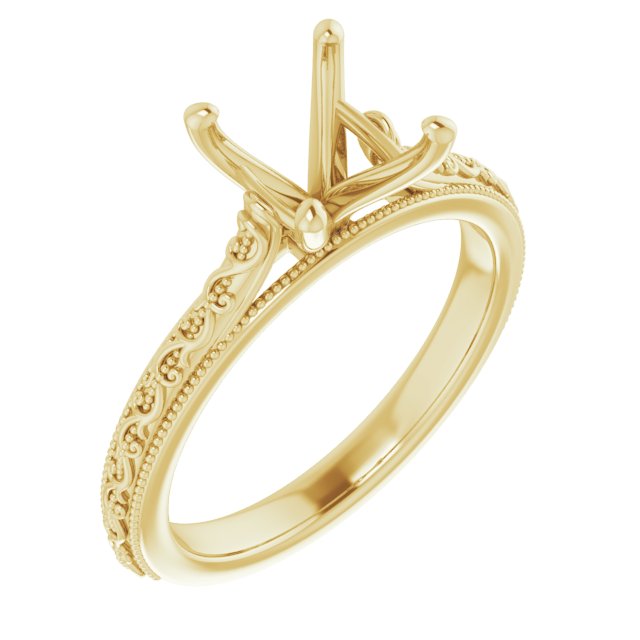 Solitaire Sculptural Engagement Ring