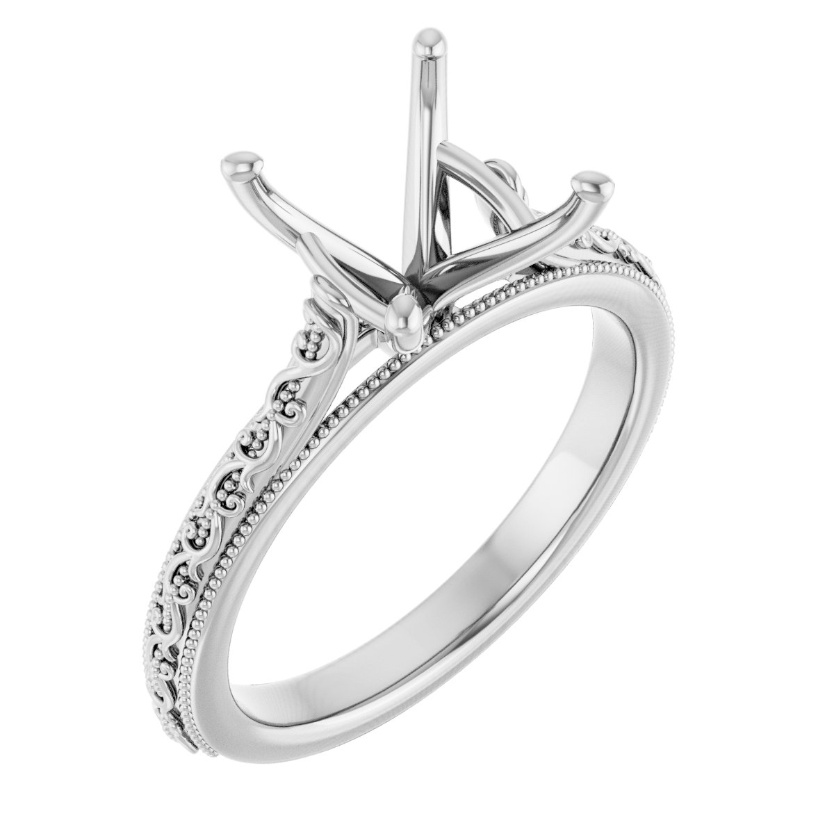 Solitaire Sculptural Engagement Ring